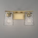 Saben 2 Light 15 inch Vintage Brass Vanity Light Wall Light